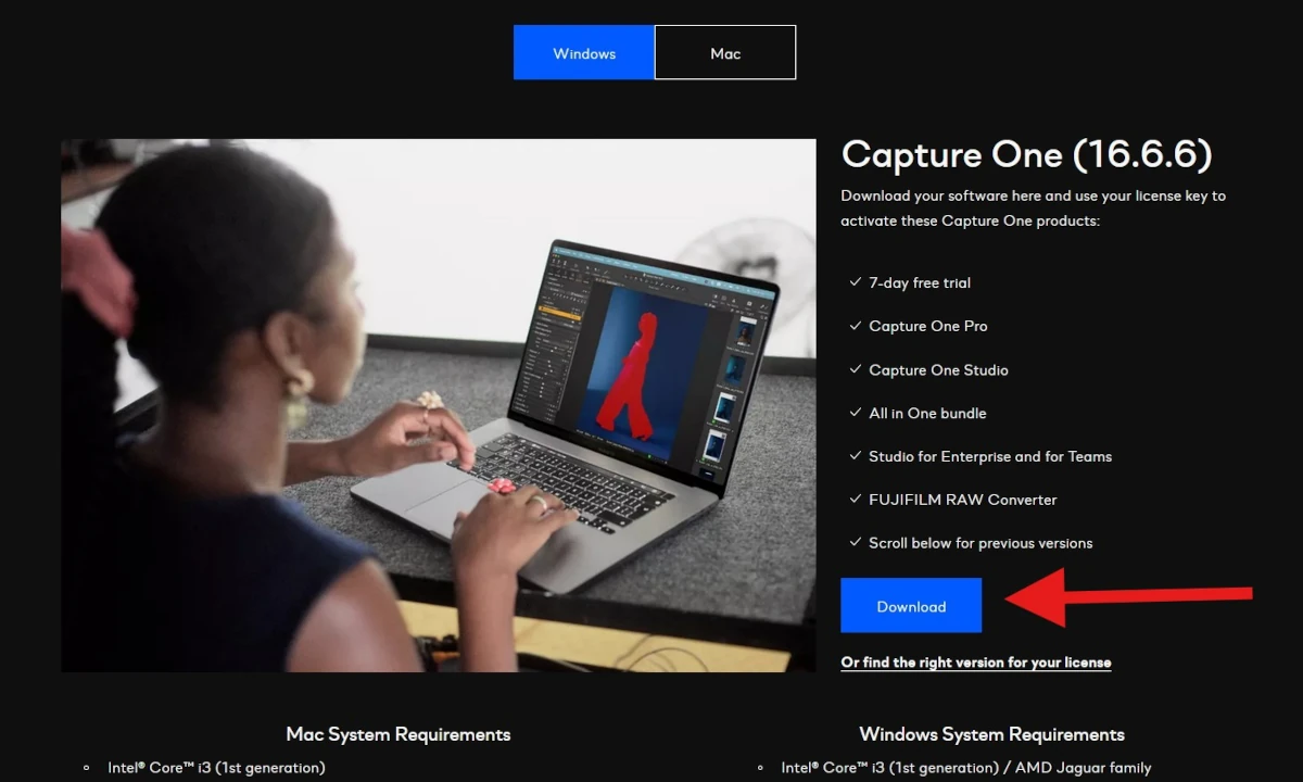 Capture One Pro licencja wieczysta dla Windows lub Mac